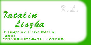 katalin liszka business card